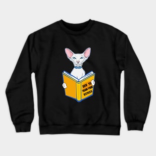 Cat Lovers The cat Reader Crewneck Sweatshirt